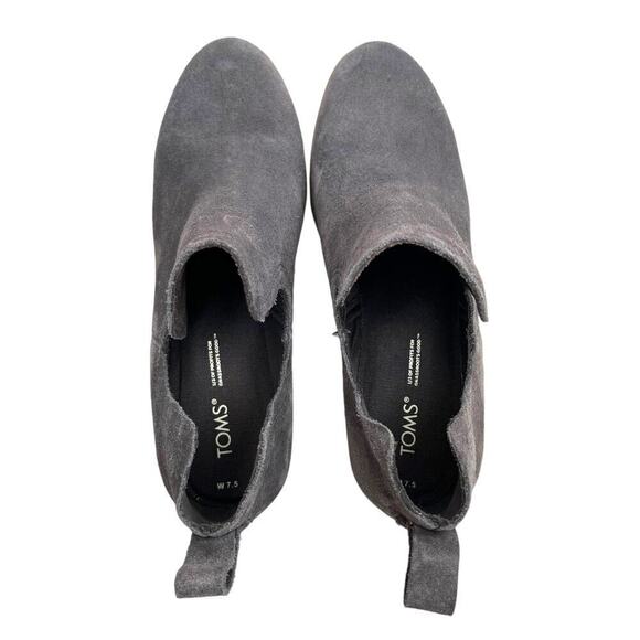 TOMS Kallie Wedge Bootie in Gray Women's Size 7.5 - Picture 6 of 11